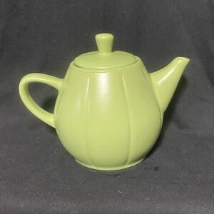 Teapot Olive green, modern deco, teapot vintage